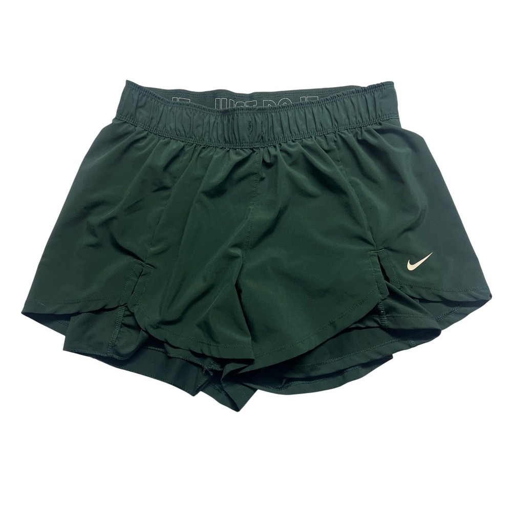 Nike Women's Dark Green Athletic Running Shorts